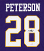 Minnesota Vikings Adrian Peterson Autographed Purple Jersey JSA Witness Stock #265941