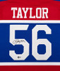 New York Giants Lawrence Taylor Autographed Blue, Red & White Jersey Beckett BAS Witness Stock #265938