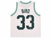 Boston Celtics Larry Bird Autographed White Jersey Beckett BAS QR Stock #265943