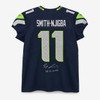 Seattle Seahawks Jaxon Smith-Njigba Autographed Blue Nike Authentic Elite Jersey Size 48 "SB LX Champs" Fanatics Holo Stock #265988