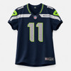 Seattle Seahawks Jaxon Smith-Njigba Autographed Blue Nike Authentic Elite Jersey Size 48 "SB LX Champs" Fanatics Holo Stock #265988