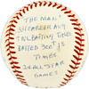 Stan Musial Autographed Official NL Baseball St. Louis Cardinals With 20 Stats Beckett BAS QR #BX67651