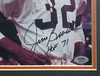 Jim Brown Autographed Framed 8x10 Photo Cleveland Browns "HOF 71" PSA/DNA #AP86795