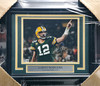 Aaron Rodgers Autographed Framed 8x10 Photo Green Bay Packers Beckett BAS QR #BA80975