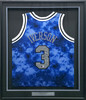 Philadelphia 76ers Allen Iverson Autographed Framed Blue & Gray Mitchell & Ness HWC Swingman Jersey Beckett BAS Witness #1W901186