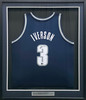Georgetown Hoyas Allen Iverson Autographed Framed Blue Mitchell & Ness HWC Swingman Jersey Beckett BAS Witness #1W901187