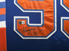 Edmonton Oilers Wayne Gretzky Autographed Framed Orange & Blue Jersey PSA/DNA & Beckett BAS #AE16692