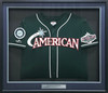 2001 Seattle Mariners All Star Team Autographed Framed Green Majestic Jersey With 9 Signatures Including Ichiro Suzuki Beckett BAS #AE16698