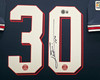 2021-22 PSG Lionel Messi Autographed Framed Blue Jordan Jersey Beckett BAS Witness #2W114274