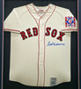 Boston Red Sox Ted Williams Autographed Framed Cream Mitchell & Ness Centennial Jersey PSA/DNA #AC09145
