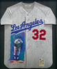 Los Angeles Dodgers Sandy Koufax Autographed Framed Gray Mitchell & Ness Hand Painted Jersey "63 NL MVP, 63 CY Young, 25-5 & 306 K's" Beckett BAS #AE50741