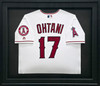Los Angeles Angels Shohei Ohtani Autographed Framed White Majestic Jersey Beckett BAS #AC97026