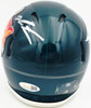Jalen Carter Autographed Philadelphia Eagles Green Super Bowl LIX Champions Logo Speed Mini Helmet JSA Witness Stock #266082