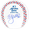 Bryan Woo Autographed Official 2025 All Star Game Logo Game Baseball Seattle Mariners Beckett BAS Witness Stock #266050