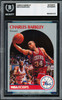 Charles Barkley Autographed 1990-91 Hoops Card #225 Philadelphia 76ers Beckett BAS #20457270