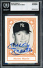 Mickey Mantle Autographed 1980 TCMA Card New York Yankees Beckett BAS #20457549