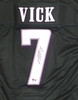 Philadelphia Eagles Michael Vick Autographed Green Custom Jersey Beckett BAS QR #3W063589
