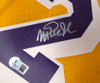 Los Angeles Lakers Magic Johnson Autographed Yellow Mitchell & Ness Jersey Beckett BAS QR #4W062546