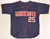 Minnesota Twins Byron Buxton Autographed Blue Custom Jersey Beckett BAS QR #1W668593