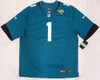 Jacksonville Jaguars Travis Etienne Autographed Teal Nike Jersey JSA #AU30110