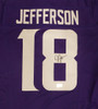 Minnesota Vikings Justin Jefferson Autographed Purple Nike Jersey Beckett BAS QR #1W516418