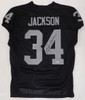Oakland Raiders Bo Jackson Autographed Black Custom Jersey Beckett BAS QR #2W915997