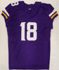 Minnesota Vikings Justin Jefferson Autographed Purple Custom Jersey Beckett BAS QR #1W516680