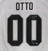 Oakland Raiders Jim Otto Autographed White Custom Jersey "HOF 1980" GTSM Holo SKU #266447