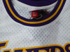 Los Angeles Lakers Magic Johnson Autographed White Mitchell & Ness Jersey (Smudged) Beckett BAS QR #4W062623