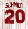 Philadelphia Phillies Mike Schmidt Autographed White Custom Jersey "548 HR" JSA #WIT061359