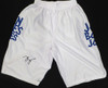 Jon Jones Autographed White Custom MMA Trunks Beckett BAS QR #WJ76305