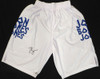Jon Jones Autographed White Custom MMA Trunks Beckett BAS QR #WJ76302