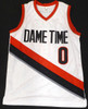 Portland Trail Blazers Damian Lillard Autographed White Custom Jersey Beckett BAS QR #BR50202