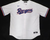 Texas Rangers Evan Carter Autographed White Nike Jersey Beckett BAS QR #W871448