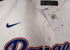 Texas Rangers Evan Carter Autographed White Nike Jersey Beckett BAS QR #W871448