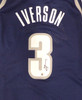 Georgetown Bulldogs Allen Iverson Autographed Blue Authentic Mitchell & Ness Jersey Beckett BAS QR #3W343401