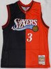 Phildelphia 76ers Allen Iverson Autographed Red Authentic Mitchell & Ness Jersey Beckett BAS QR #3W343993