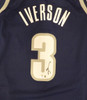 Georgetown Bulldogs Allen Iverson Autographed Blue Authentic Mitchell & Ness Jersey Beckett BAS QR #3W343403