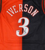 Phildelphia 76ers Allen Iverson Autographed Red Authentic Mitchell & Ness Jersey Beckett BAS QR #3W343996