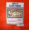 Phildelphia 76ers Allen Iverson Autographed Red Authentic Mitchell & Ness Jersey Beckett BAS QR #3W343996