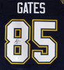 San Diego Chargers Antonio Gates Autographed Blue Jersey Beckett BAS QR #2W885169