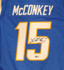 Los Angeles Chargers Ladd McConkey Autographed Blue Nike Jersey Beckett BAS QR #1W661797