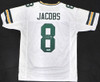 Green Bay Packers Josh Jacobs Autographed White Jersey Beckett BAS QR #1W702504