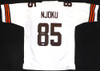 Cleveland Browns David Njoku Autographed White Jersey Beckett BAS QR #1W260179