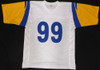 Los Angeles Rams Aaron Donald Autographed White Jersey Beckett BAS QR #1W439283