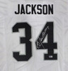 Oakland Raiders Bo Jackson Autographed White Jersey Beckett BAS QR #W295887