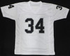 Oakland Raiders Bo Jackson Autographed White Jersey Beckett BAS QR #W295887
