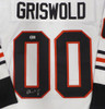 Christmas Vacation Chevy Chase Autographed White Jersey Clark Griswold Beckett BAS QR #BS70646