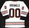 Christmas Vacation Chevy Chase Autographed White Jersey Clark Griswold Beckett BAS QR #BS70646