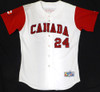 Steve Green Canada 2006 WBC Game Worn White Jersey Unsigned MLB Holo #BB002854